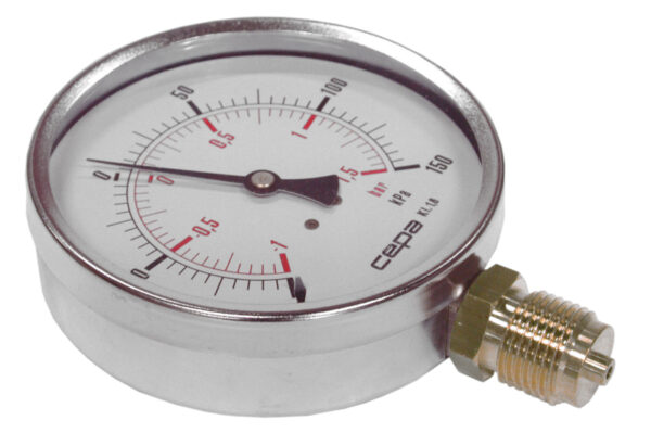 PRESSURE GAUGE 111.10.100-1/+1.5BAR R1/2