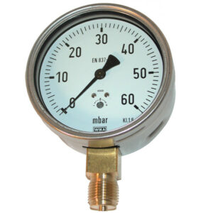 PRESSURE GAUGE 612.20.100.60MBAR R1/2